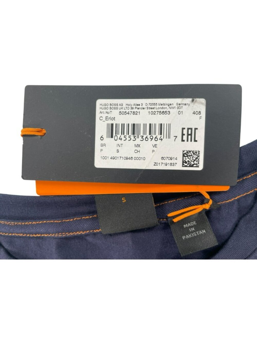 Hugo Boss Ecicla Long-Sleeve Midi Dress Waist Tie Navy Blue Sz S MSRP $400 NEW - Picture 7 of 10